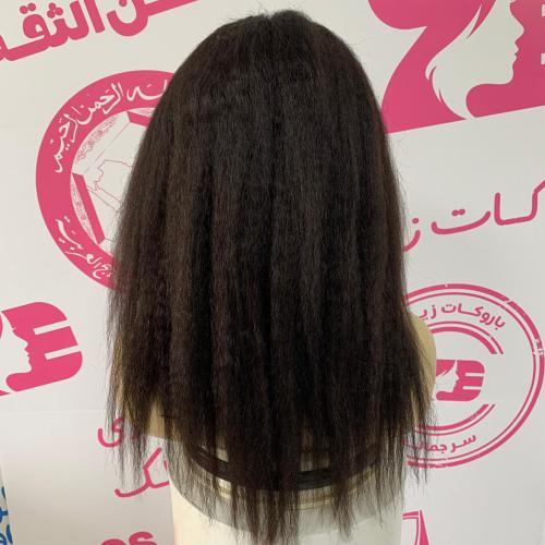 باروكه شعر طبيعي 16أنش جذور أمامية فروة دانتيل شعر...
