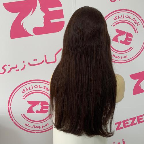 باروكه شعر طبيعي20أنش جذور امامبه فروة حرير بنى غا...