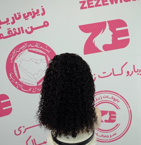 باروكه شعر طبيعى طول18أنش كثافه 180 اسود طبيعى جذو...