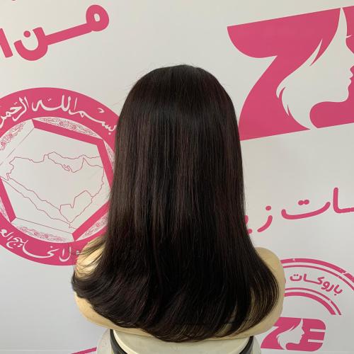 باروكه شعر طبيعي 14أنش جذور أمامية فروة دانتيل كثا...