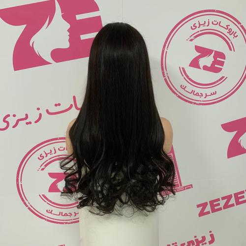 باروكه شعر طبيعى طول26 انش كثافه 250 لون اسود طبيع...