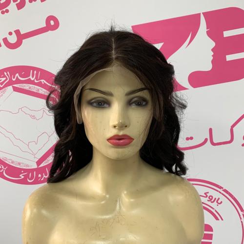 باروكه شعر طبيعي16أنش جذور امامبه فروة حرير اسود ط...