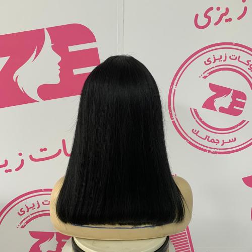 باروكه شعر طبيعى طول 14أنش كثافه 180 اسود فاحم جذو...