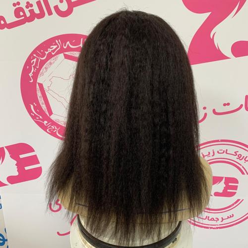 باروكه شعر طبيعي 14أنش جذور أمامية فروة دانتيل شعر...