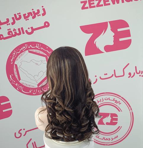 باروكه شعر طبيعى طول 22 أنش كثافه 250 لون هايلايت...