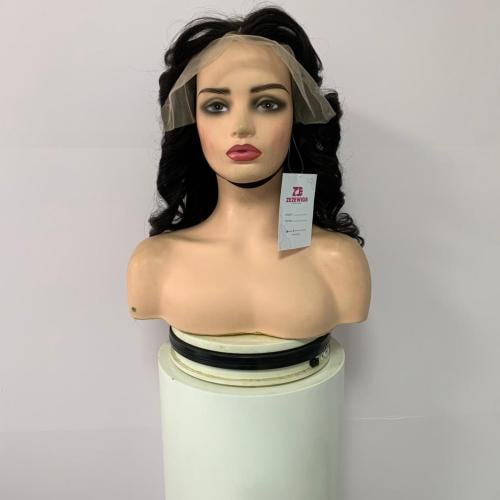 باروكه شعر طبيعي22أنش جذور امامبه فروة حرير لون اس...