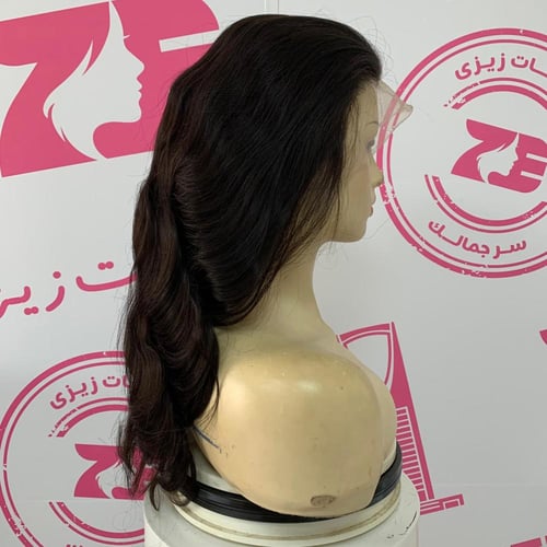 باروكه شعر طبيعي22أنش جذور امامبه فروة حرير اسود ط...