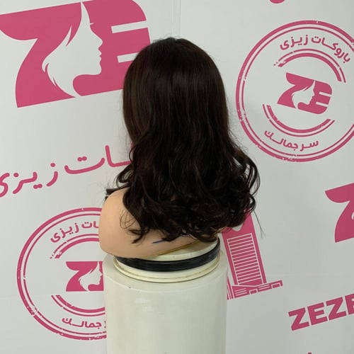 باروكه شعر طبيعى طول18 انش كثافه 250 لون بنى غامق...