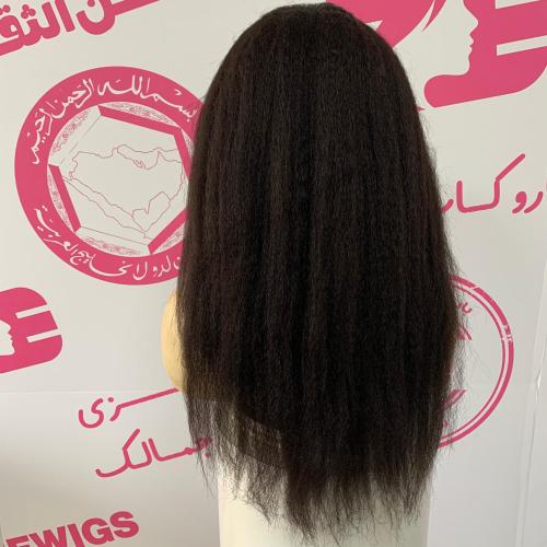 باروكه شعر طبيعي 18أنش جذور أمامية فروة دانتيل شعر...