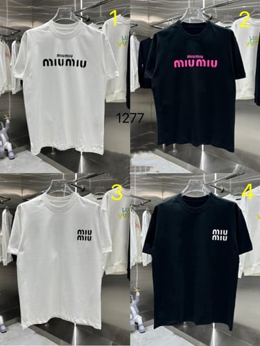 تي شيرت ماركة ‏Miumiu
