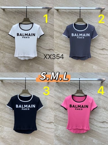 تي شيرت نسائي ماركة ‏Balmain