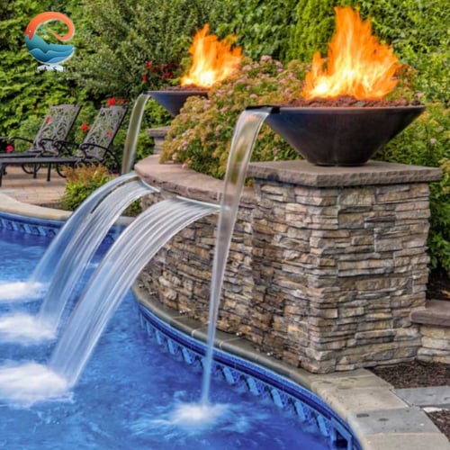 صباب جداري شلال من الاستيل Stainless steel waterfa...