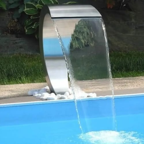 مصب شلال ستيل للمسابح (كبير) Steel waterfall outle...
