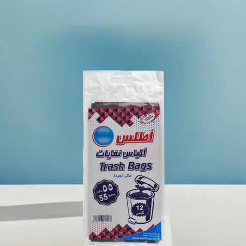 أكياس نفايات55 جالون 12حبه