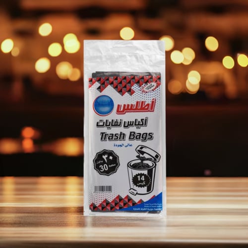 أكياس نفايات 30جالون 14 حبه