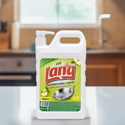 سائل غسيل الصحون والاواني برائحة التفاح الأخضر