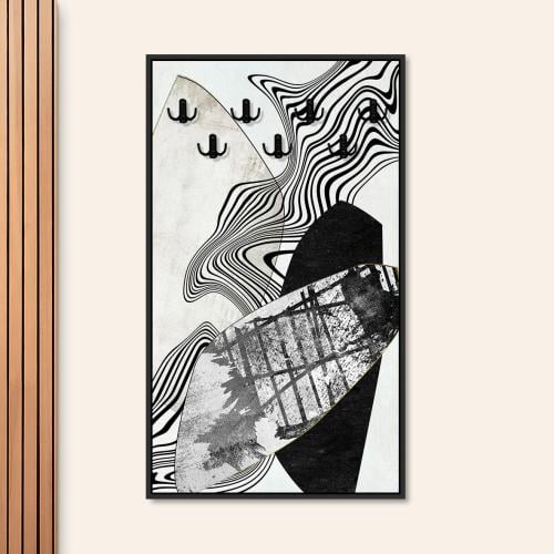 لوحات علاقه عبايه فن تجريدي تصميم عصري
