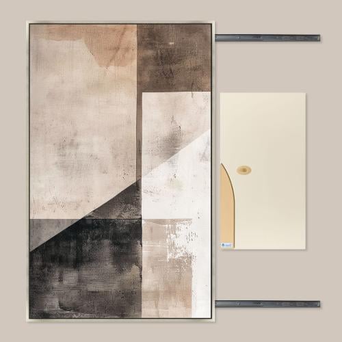 لوحات فن تجريدي لتغطية طبلون الكهرباء