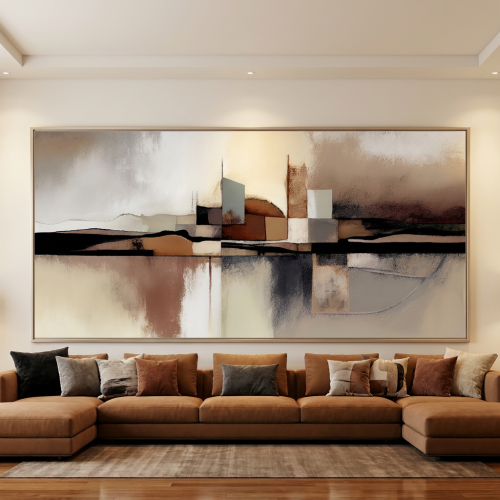 لوحات فن تجريدي تصميم عصري