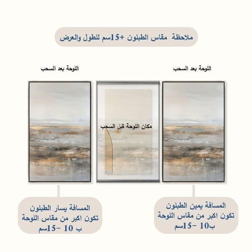 لوحات فن تجريدي لتغطية طبلون الكهرباء