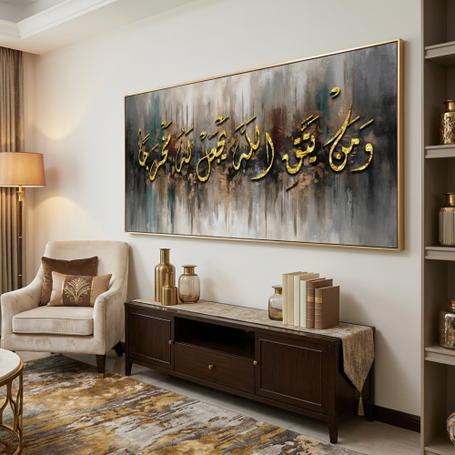لوحات إسلامية ومن يتق الله يجعل له مخرجا تصميم عصر...