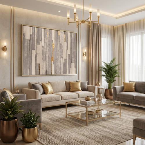 لوحات فن تجريدي تصميم عصري