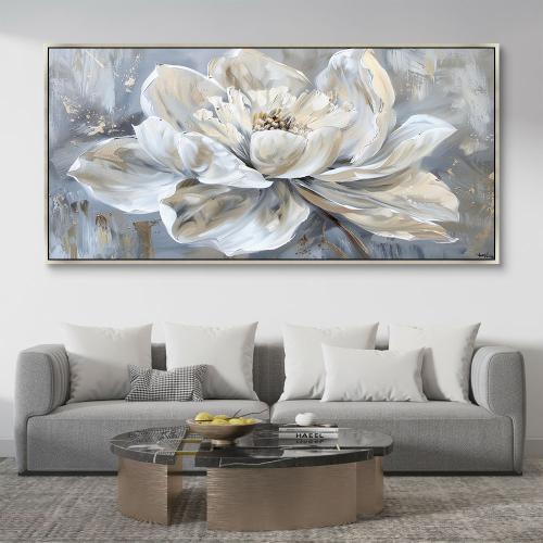 لوحات فن تجريدي ورد تصميم عصري