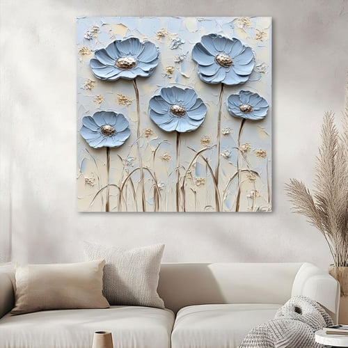 لوحات ورد فن تجريدي تصميم عصري