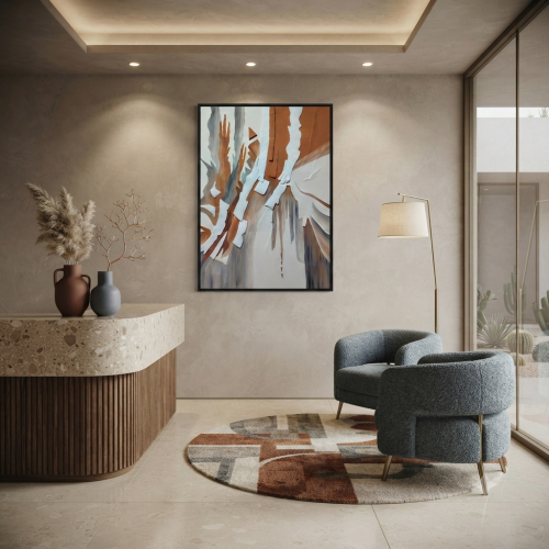 لوحات جبس شغل يدوي تصميم مودرن