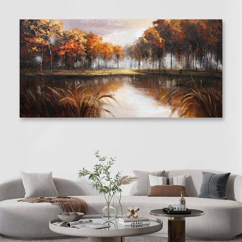 لوحات اشجار فن تجريدي تصميم عصري