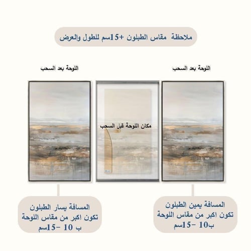 لوحات فن تجريدي لتغطية طبلون الكهرباء