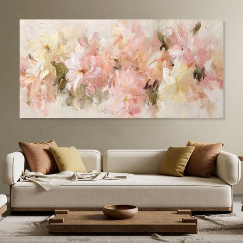 لوحات ورد فن تجريدي تصميم عصري