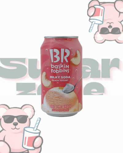 Baskin Robbins Korean peach-flavored milk soda
