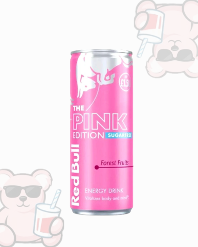 Red Bull pink edition with forest fruit flavor