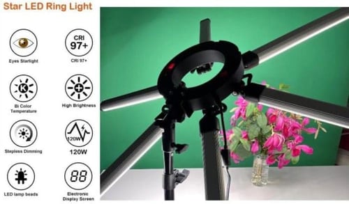 مصباح LED احترافي 6 اذرع بقدرة 120 واط موديل AL-12...