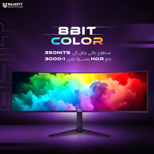 ماجيستي شاشة ألعاب 49 بوصة | Dual QHD 5K 5120×1440...