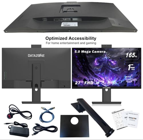 شاشة ألعاب قيمنق 27 بوصة مسطحة، 165فريم و 1مللي ثا...