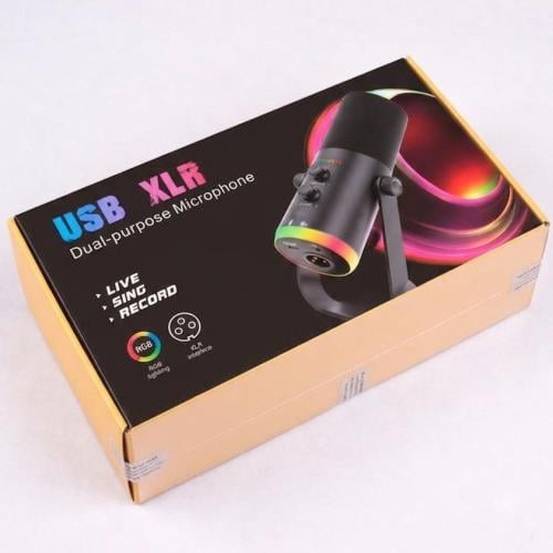 ميكروفون احترافي USB / XLR - X70 بإضاءة RGB