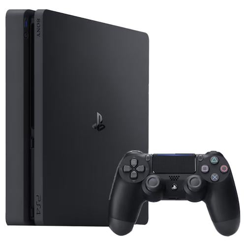 جهاز بلايستيشن 4 سليم سعة 500 جيجابايت مع ذراع تحك...