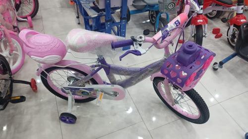 دراجة هوائية للبنات باللون الوردي والأرجواني مقاس...