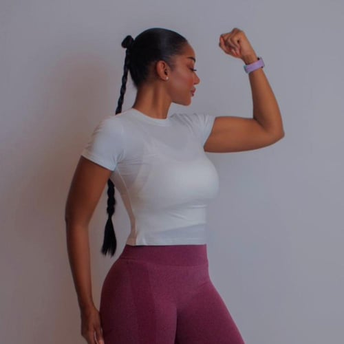 تي شيرت رياضي - أبيض