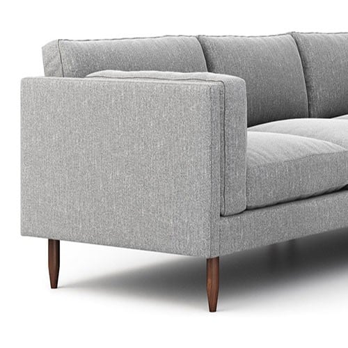 كنب زاوية بحشوة اسفنج و نوابض بوكت سبرنج