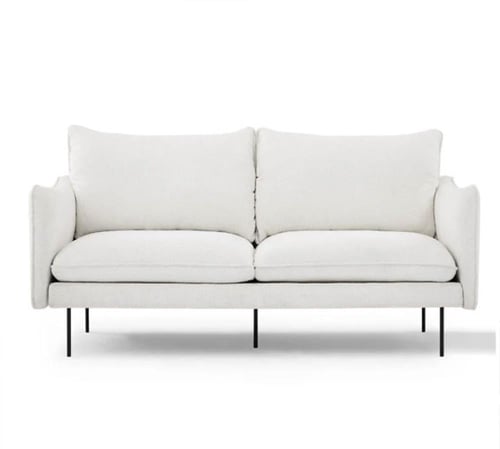 كنبة ثنائية بحشوة اسفنج و نوابض بوكت سبرنج