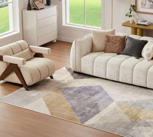 كنبة ثلاثية بحشوة اسفنج و نوابض بوكت سبرنج