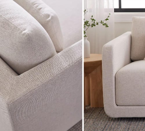 كنب زاوية بحشوة اسفنج و نوابض بوكت سبرنج