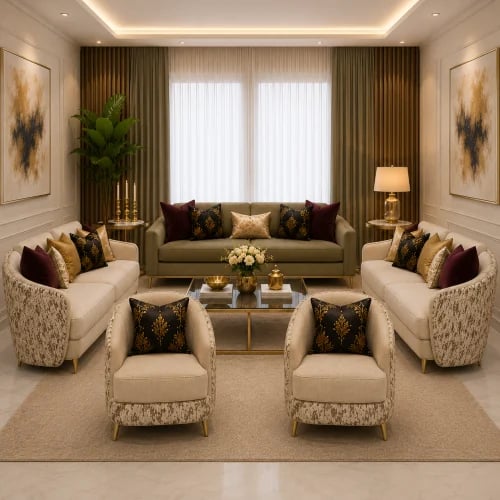طقم كنب مودرن مجلس عالي الجودة SOF 00100