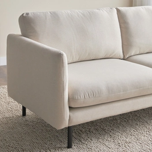 كنب زاوية بحشوة اسفنج و نوابض بوكت سبرنج