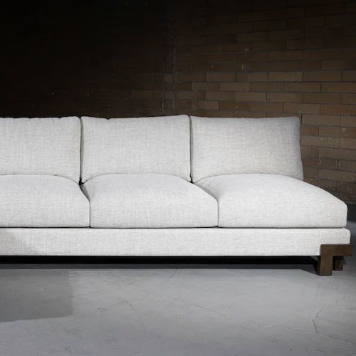 كنب زاوية بحشوة اسفنج و نوابض بوكت سبرنج