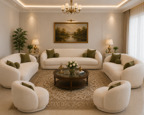 طقم كنب مودرن مجلس عالي الجودة SOF 077