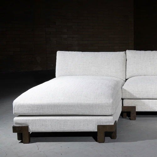 كنب زاوية بحشوة اسفنج و نوابض بوكت سبرنج